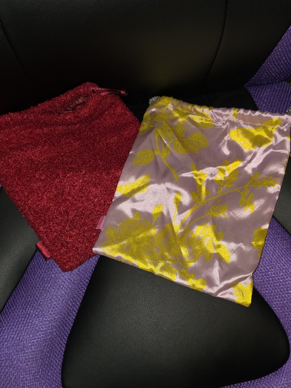 Two Ipsy GlamBag Drawstring bags - Large